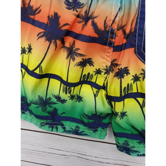 Quad Seven 3T Tropical summer multicolored boys board swim shorts swimwear - Picture 4 of 11